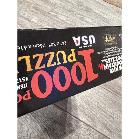 White‎ Mountain Winter Wonderland 1000 Pc Jigsaw Puzzle Terry Redlin 571S USA - Picture 6 of 11